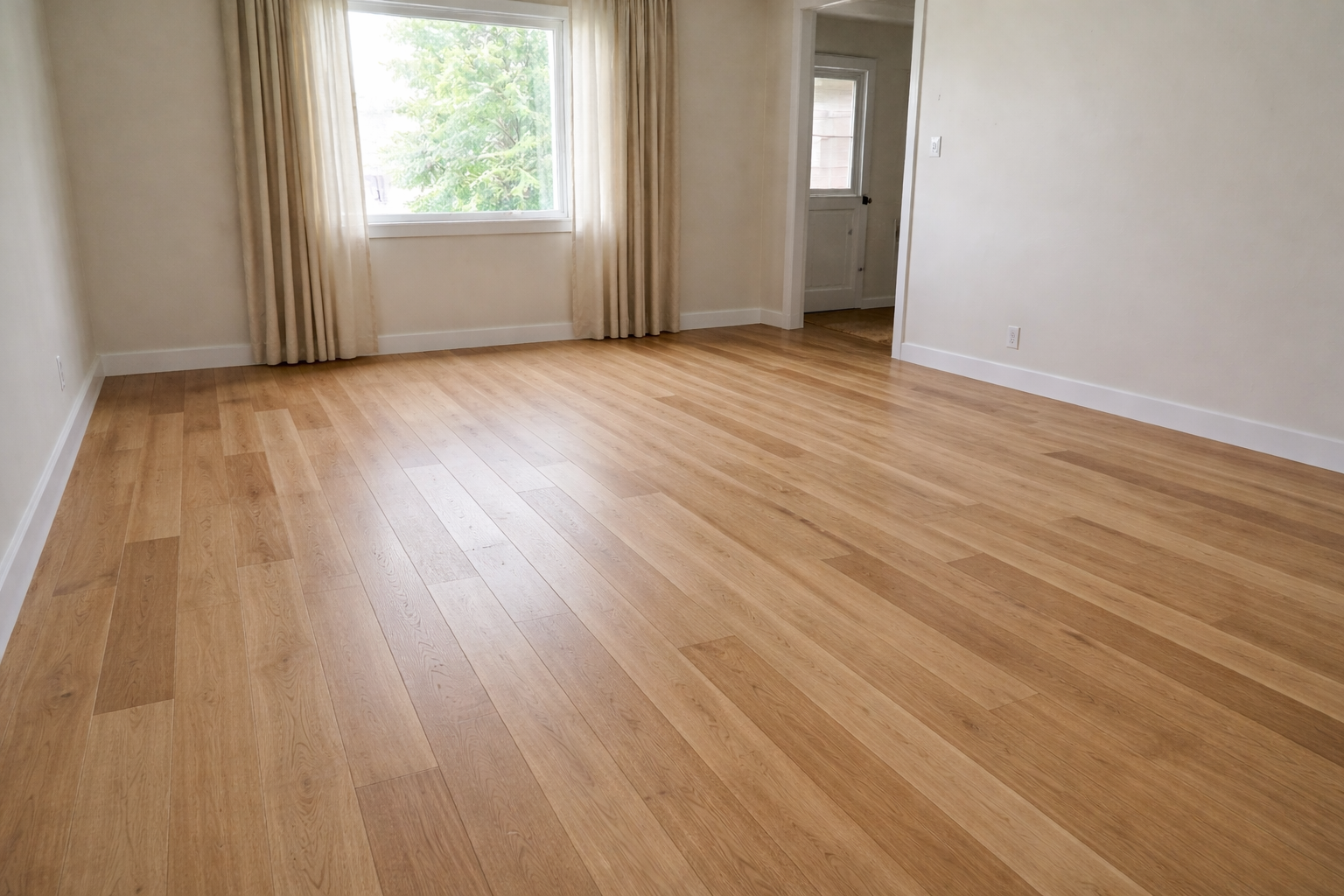 After flooring view.