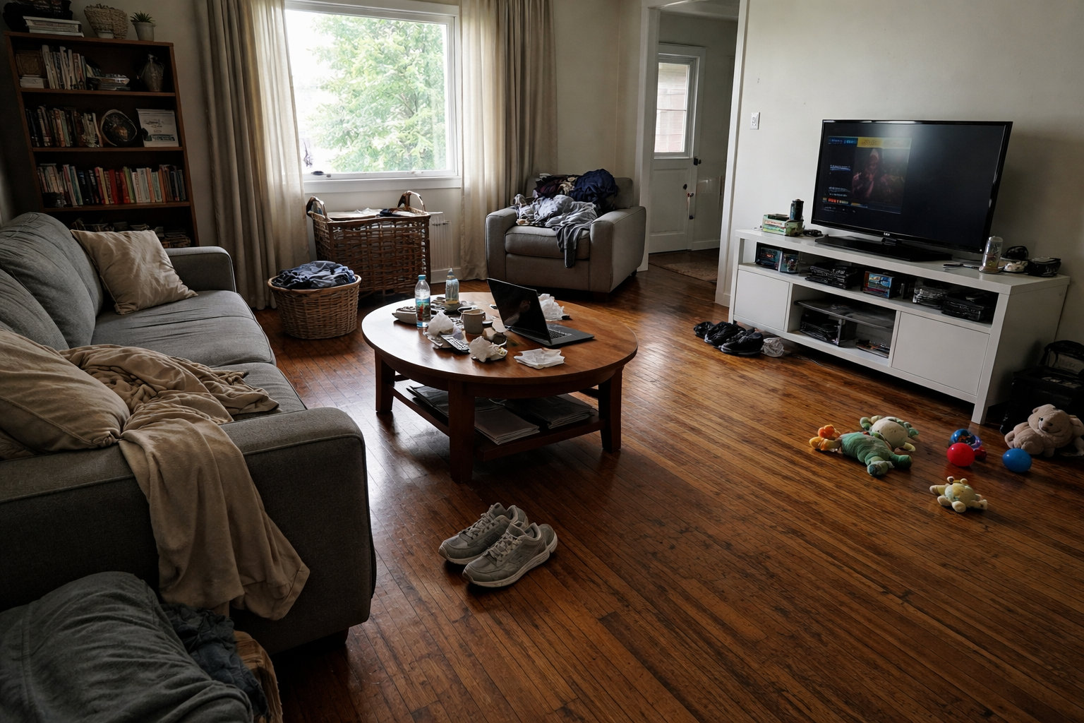 Before flooring view.