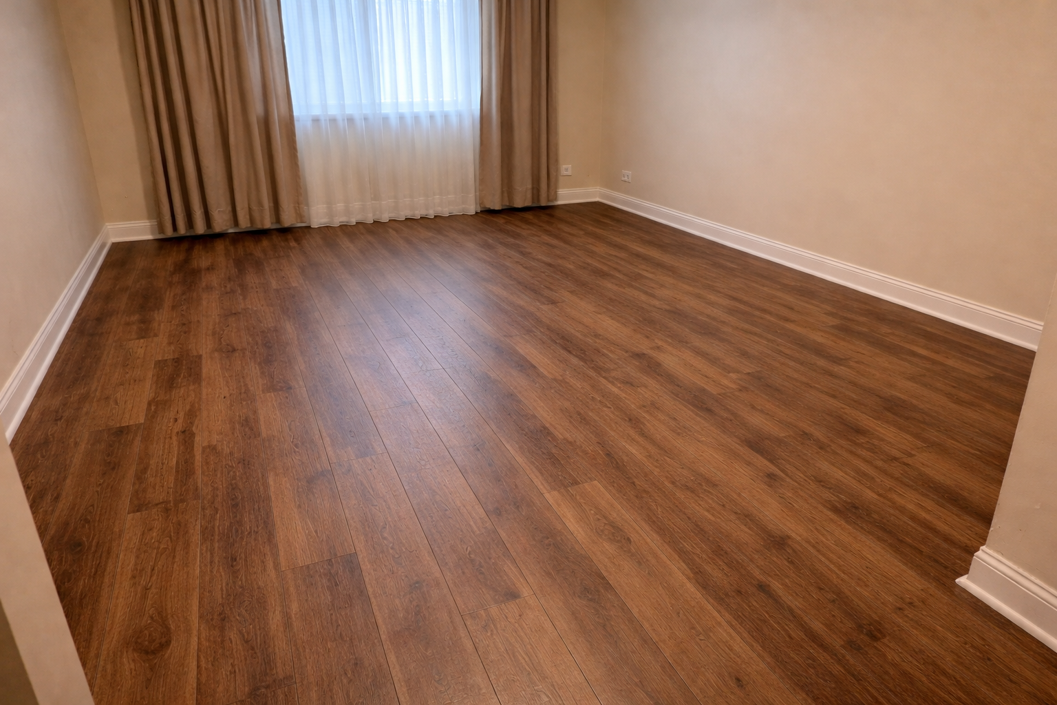 After flooring view.